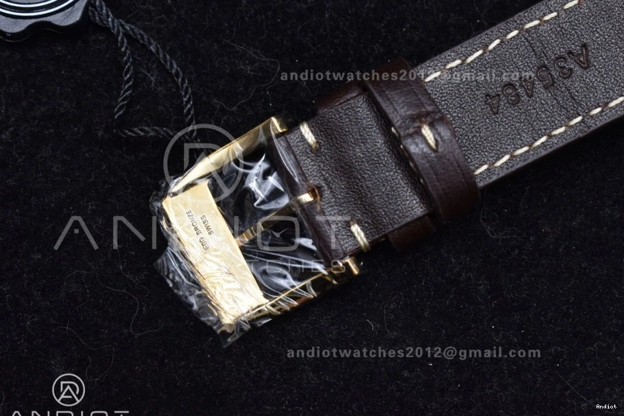 Black Brown A52000 Dial Pilot Edition on IW501005 Leather Big ZF 1:1 Best Bronze Strap Real 0206